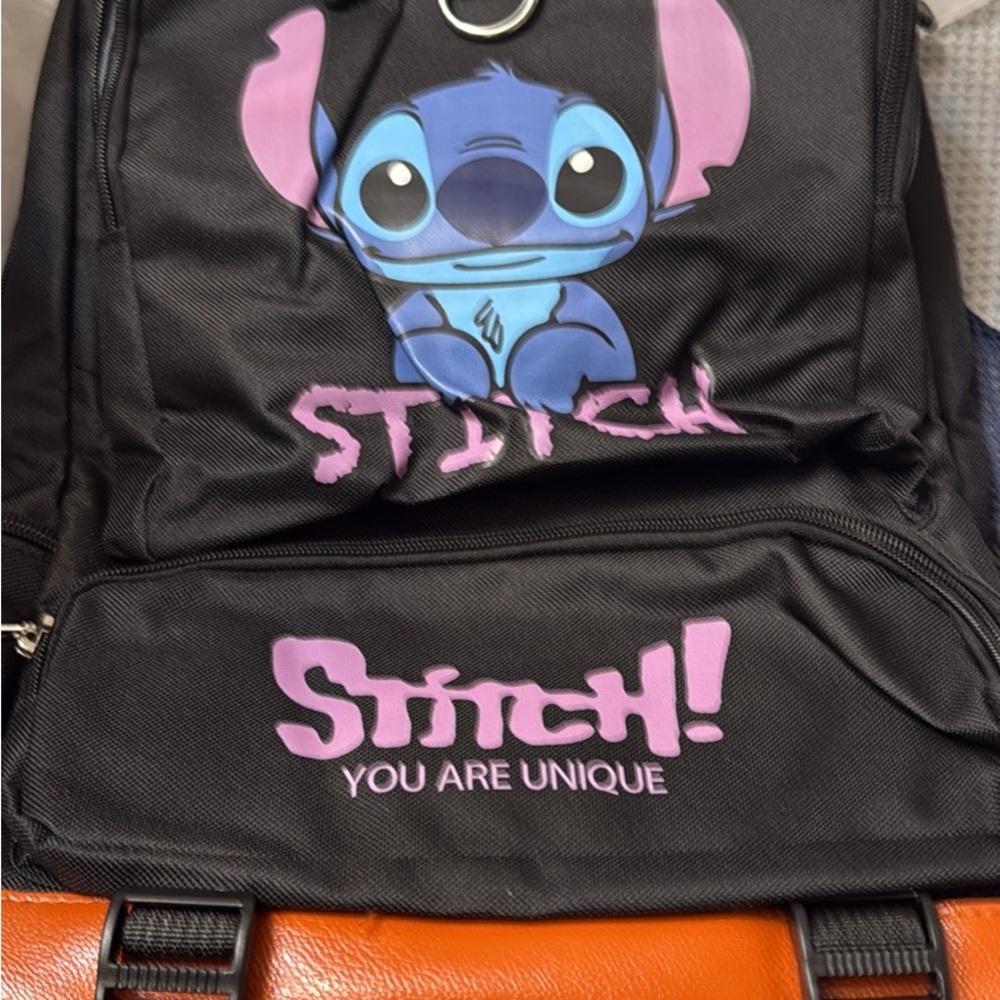 Stitch Black and Purple Kids Backpack